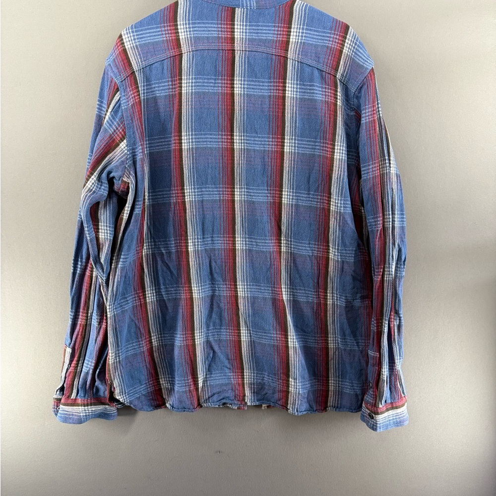 Polo Ralph Lauren Men Plaid Flannel Shirt Size XL Blue Cotton - Picture 6 of 8